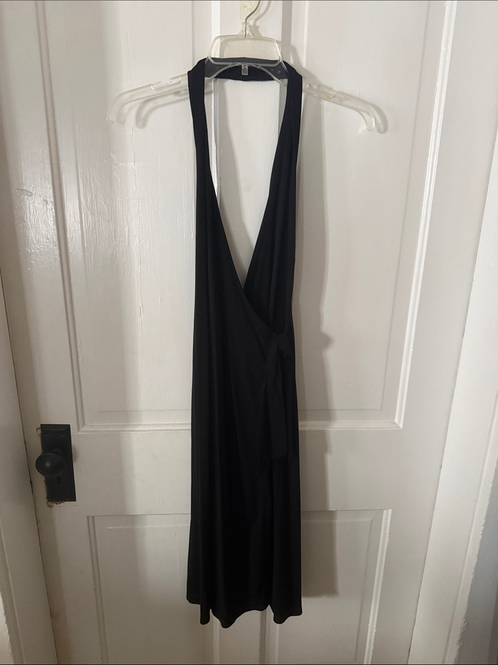 Banana Republic Black Backless Halter Dress
